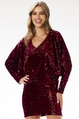 Sequin evening dress