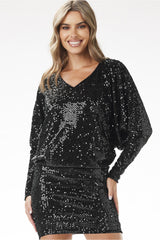 Sequin evening dress