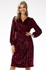 Sequin evening dress