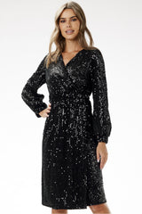 Sequin evening dress