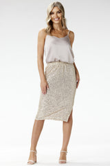 Satin skirt