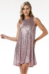 Sequin evening dress