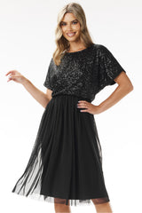 Sequin evening dress