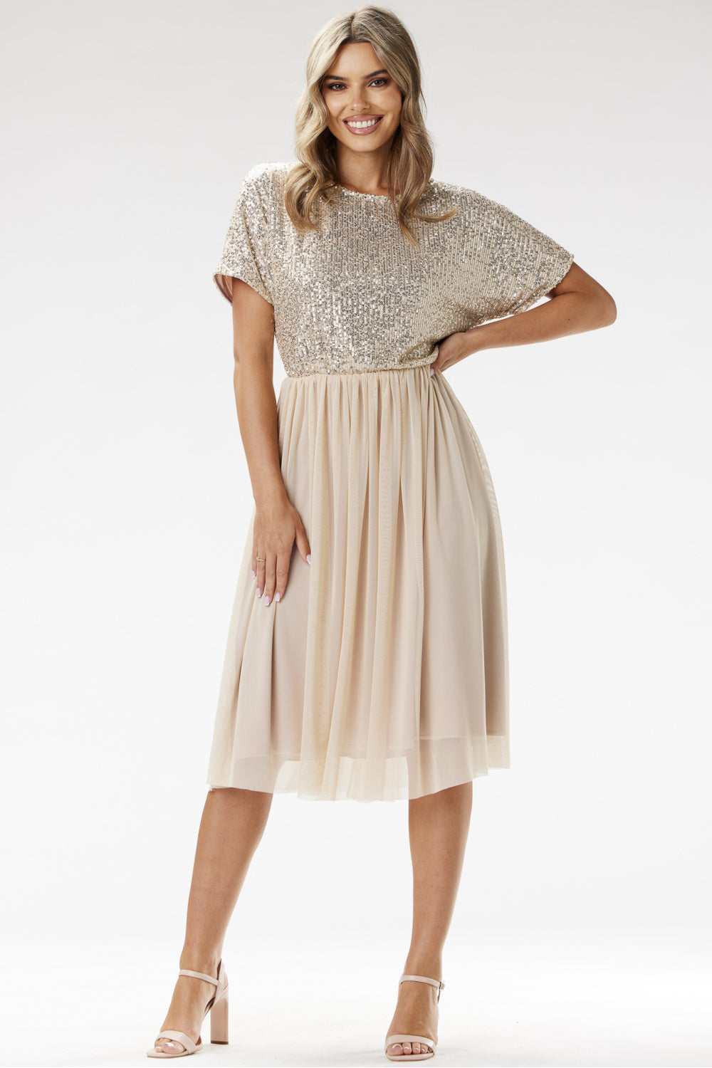 Sequin evening dress