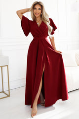 Wrap evening dress