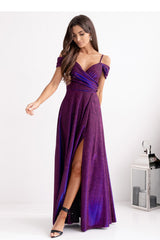 Wrap evening dress