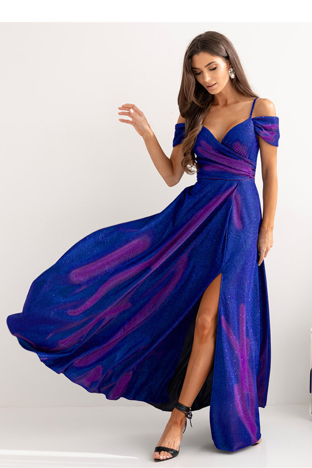 Wrap evening dress