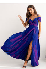 Wrap evening dress