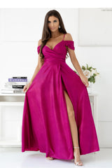 Wrap evening dress