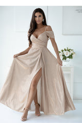 Wrap evening dress