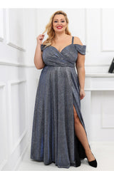 Wrap evening dress