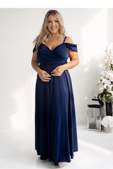 Wrap evening dress