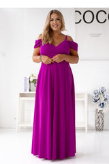 Wrap evening dress