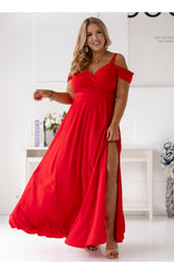 Wrap evening dress