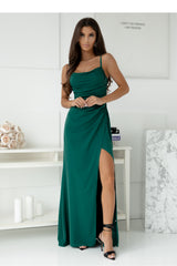 Wrap evening dress