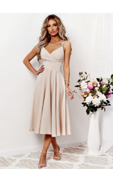 Wrap evening dress