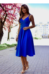 Wrap evening dress