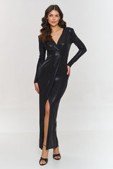 Draped evening dress