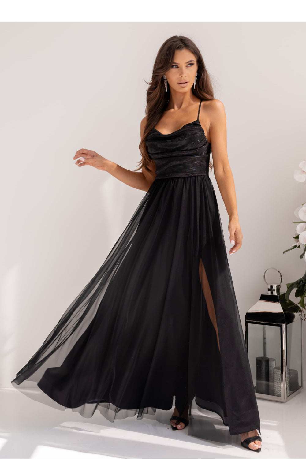 Sequin evening dress