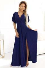 Wrap evening dress