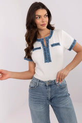 Denim blouse