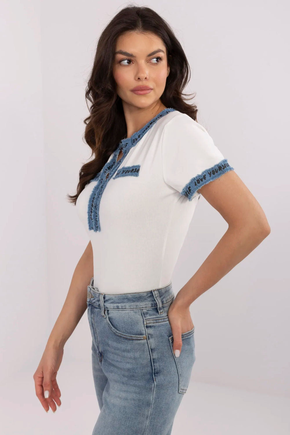 Denim blouse