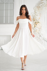 Draped evening dress