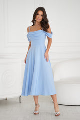 Draped evening dress