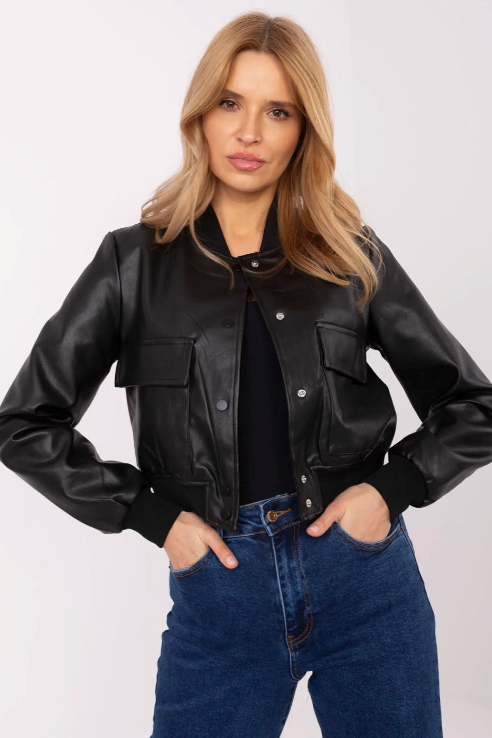 Leather coat