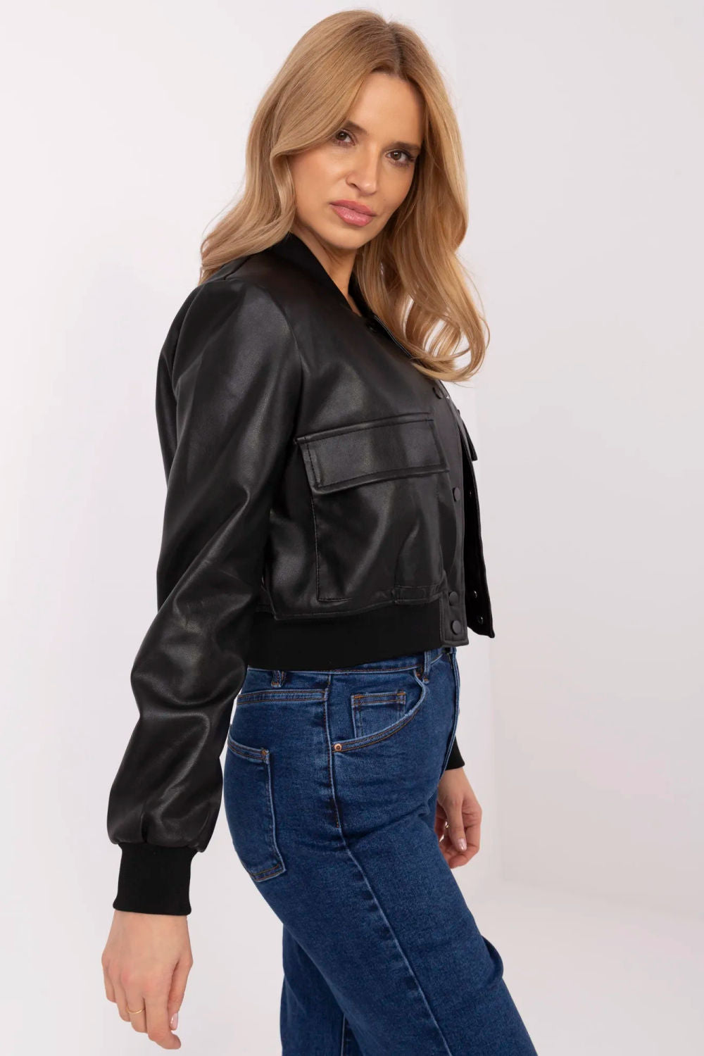 Leather coat