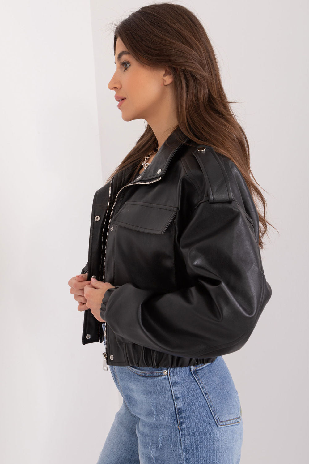 Leather coat