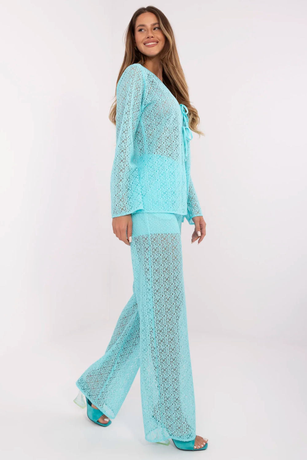 Openwork trousers