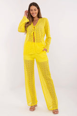 Openwork trousers