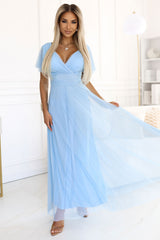Wrap evening dress