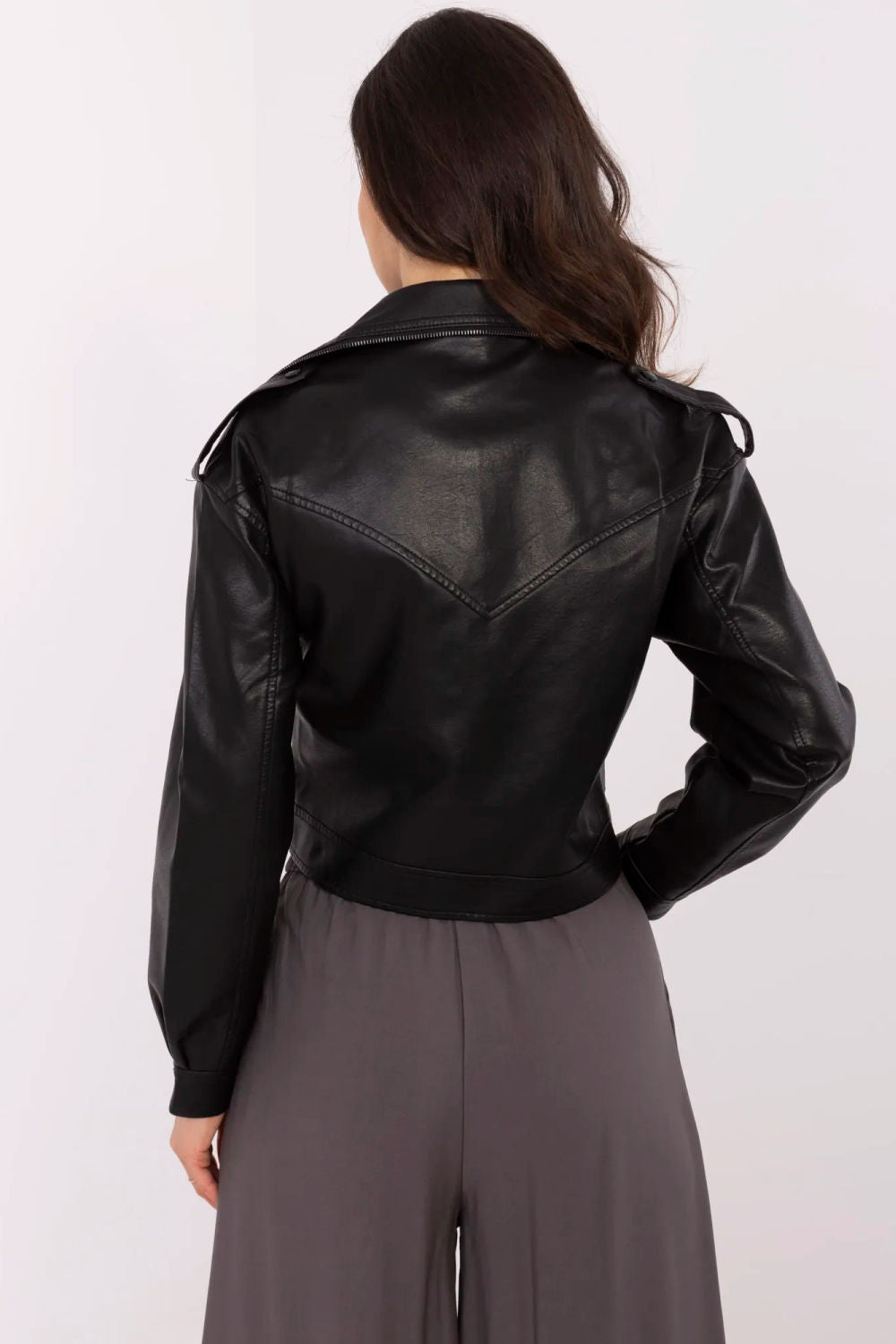 Leather coat