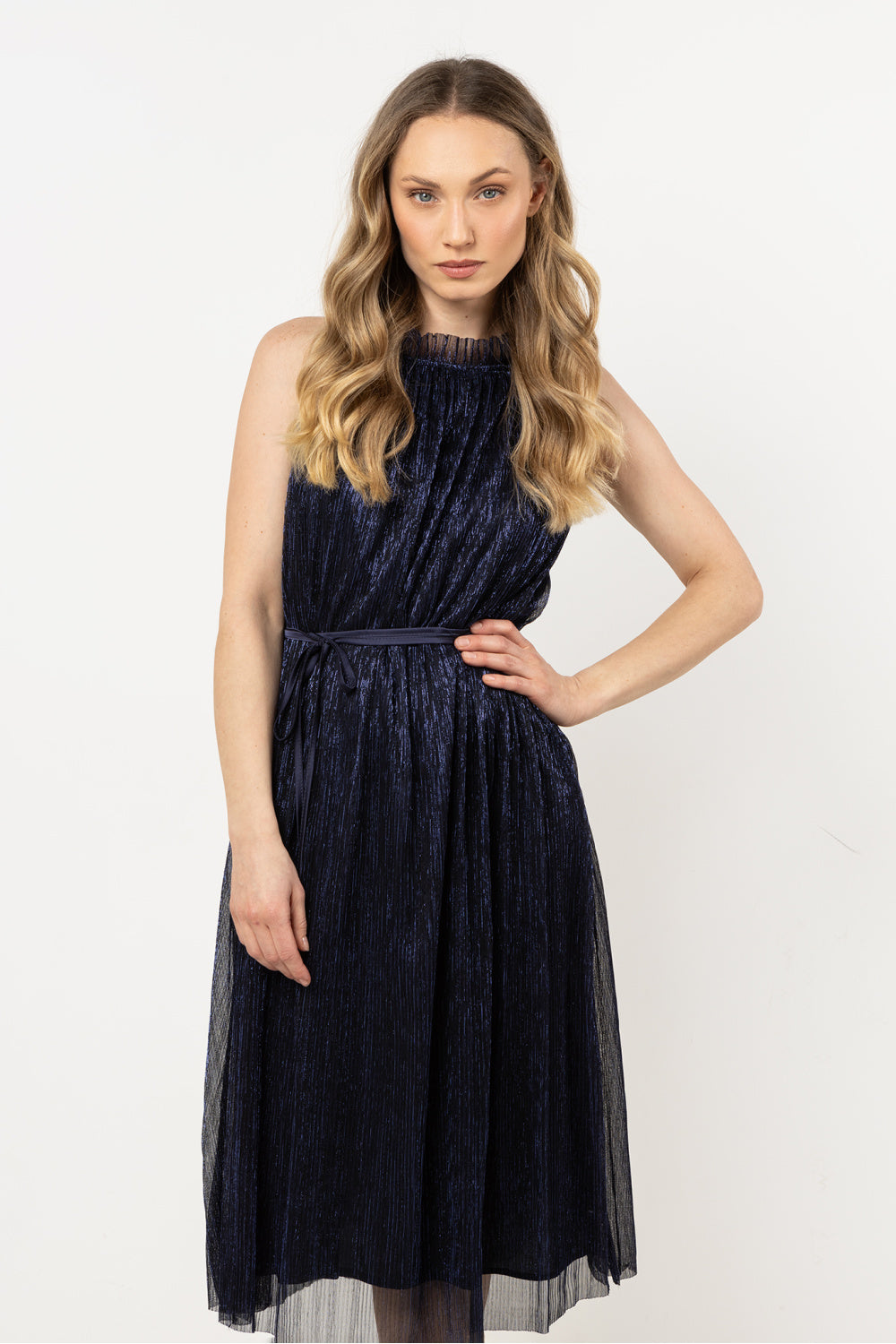 Satin evening dress