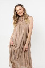 Satin evening dress