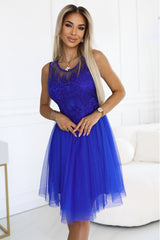 Lace evening dress