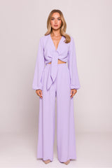Crepe trousers