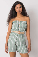 Striped playsuit