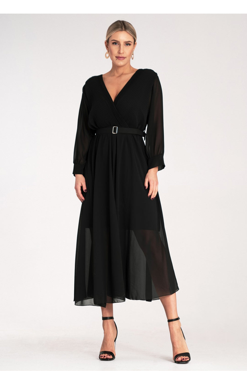 Pleated cocktail dress