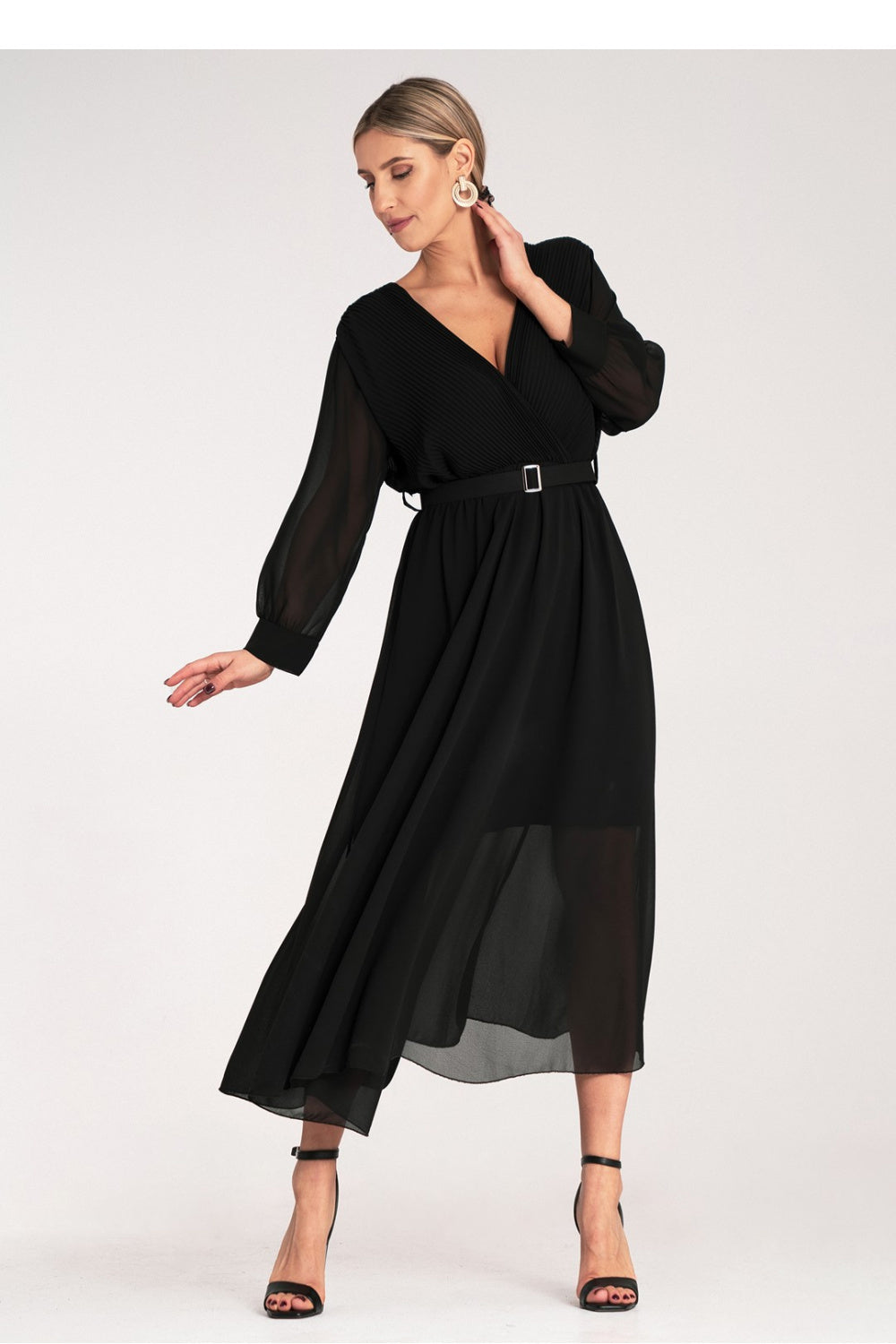 Pleated cocktail dress