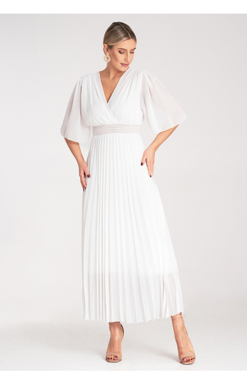 Pleated cocktail dress