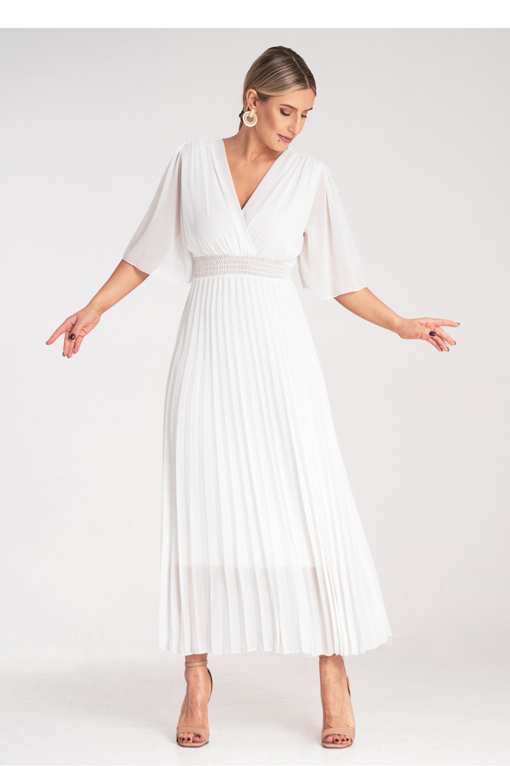 Pleated cocktail dress