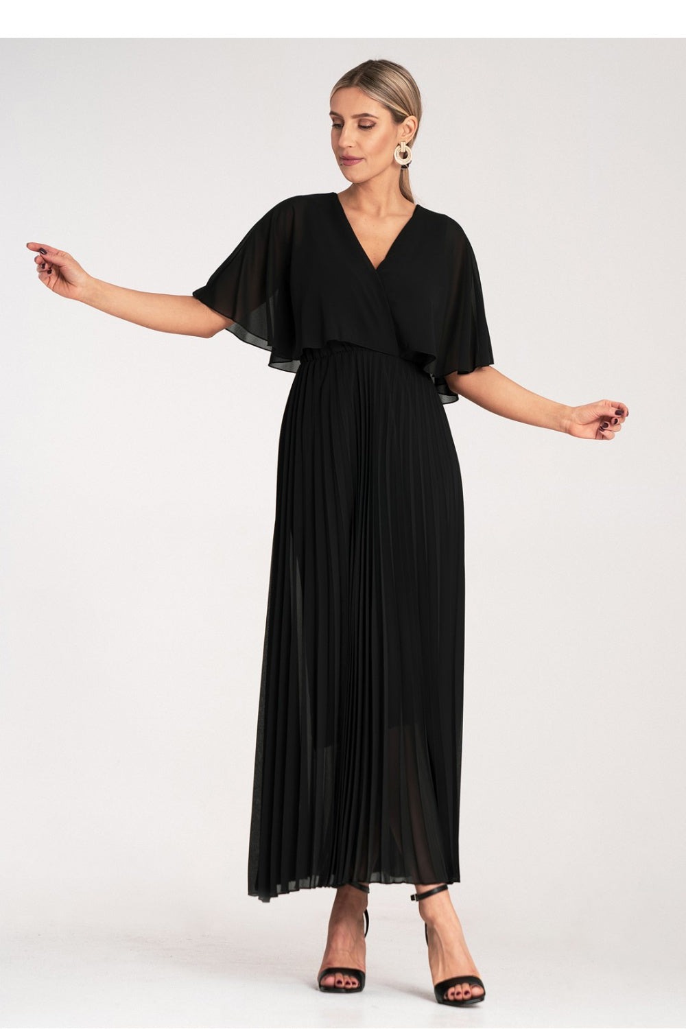 Pleated cocktail dress