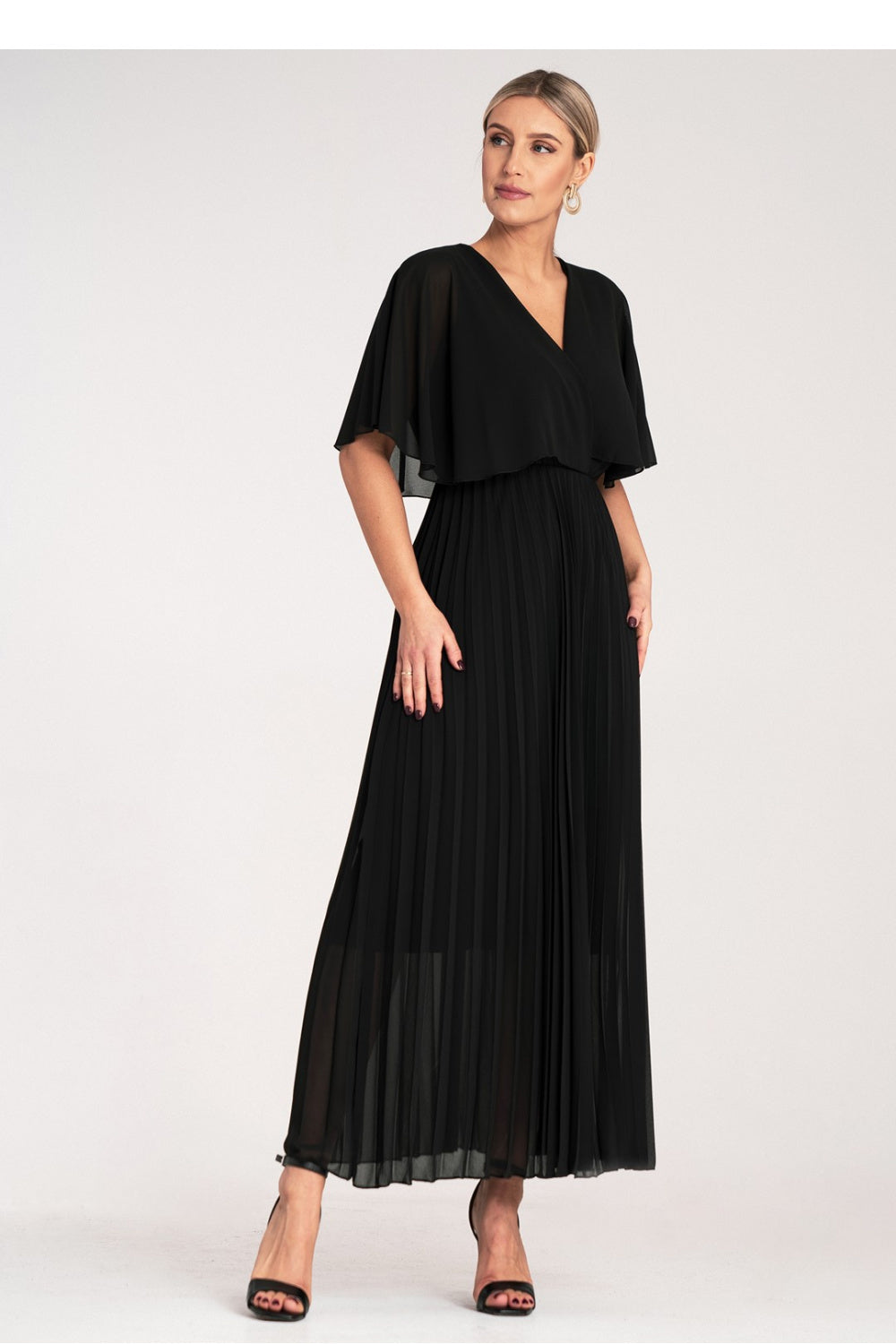 Pleated cocktail dress