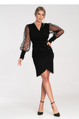 Polka dot evening dress