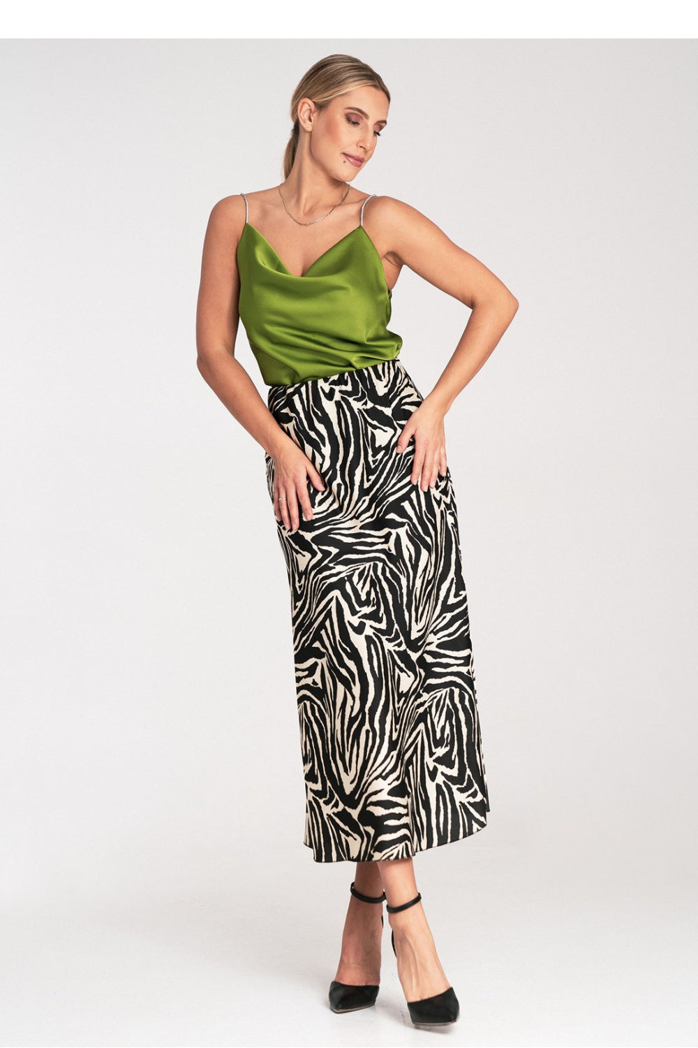 Satin skirt