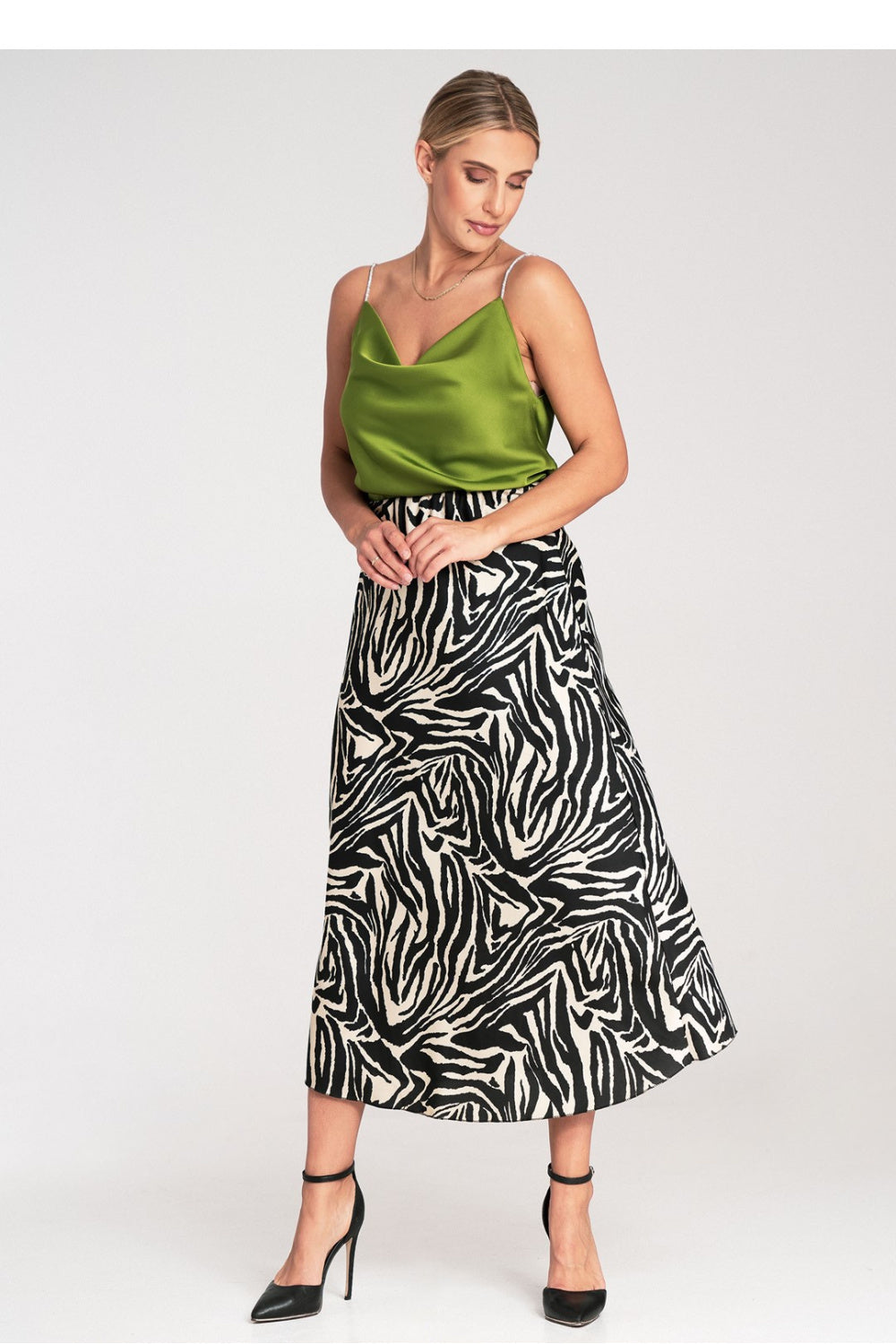 Satin skirt