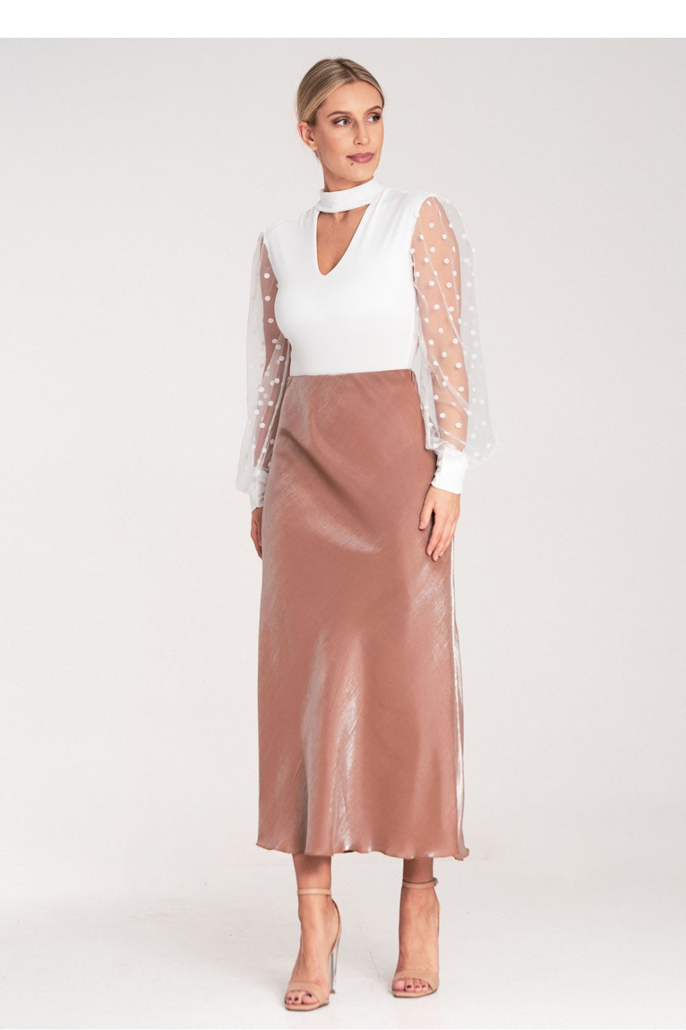 Satin skirt